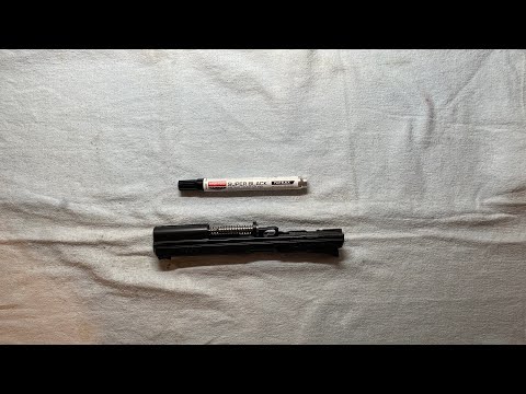 Touch-up Paint on My Slide with Birchwood Super Black Pen