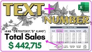 How to Combine Text and Numbers in Excel Without Losing Formatting 