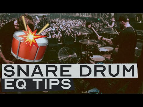 SNARE DRUM EQ Tips  - How to EQ your snare drum for live rock band