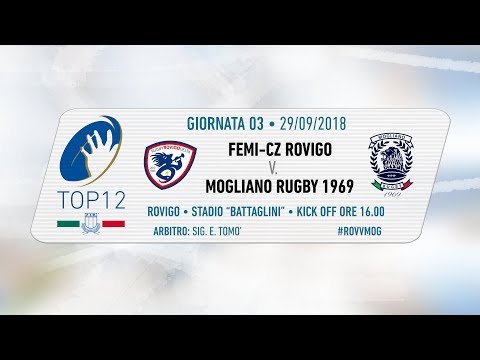 TOP12 2018/19, Giornata 3 - Femi-CZ Rovigo v Mogliano Rugby 1969