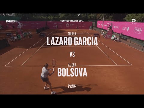 Andrea Lazaro Garcia (ESP) vs Aliona Bolsova (ESP) - Game, Set and Match Point