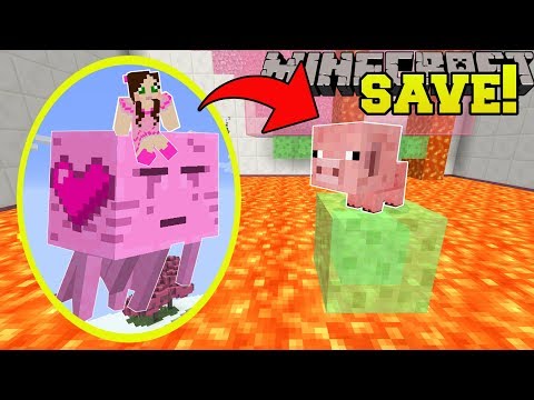 Minecraft: SAVE THE BABY PIG!!! (DEADLY LAVA TRAPS!) Custom Map