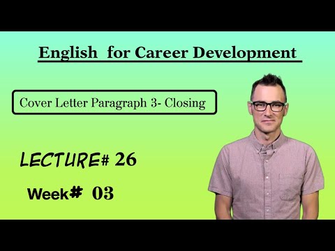 English for Career Development l Lecture 26