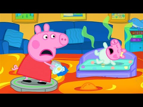 Peppa-Wutz-Geschichten 🌋 Der Boden ist Lava 💨 Videos für Kinder