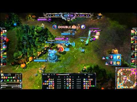 HD League Of Legends Replay - Panth, LeBlanc, Sona, Twitch, Hecraim (vs) Lux, Zed, Ezreal, Yi, Kat