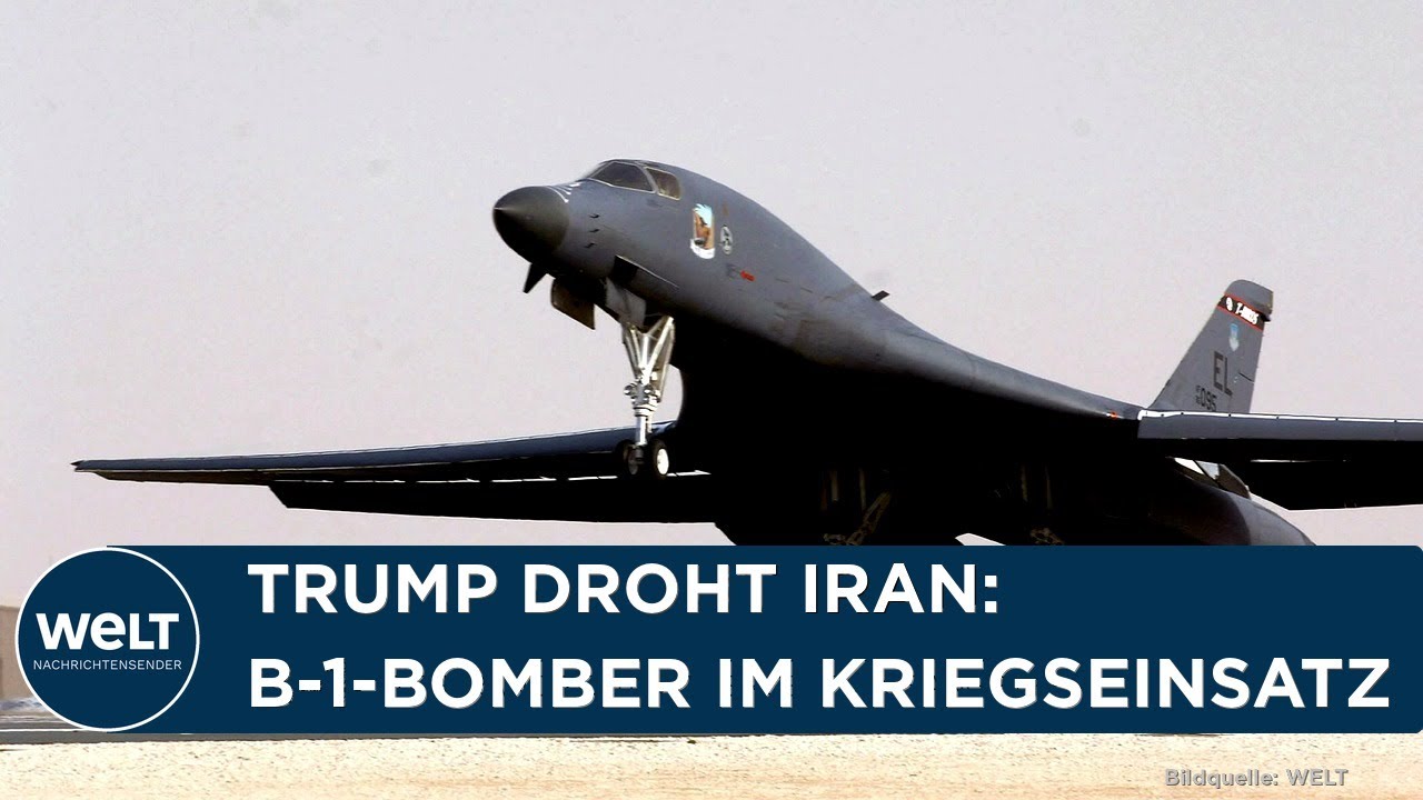 IRAN-KRIEG: Trump platzt der Kragen! USA drohen mit Angriff auf Teheran - B-1-Bomber im Einsatz
