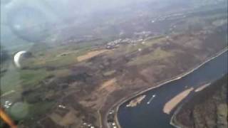 preview picture of video 'Flying the Calidus gyroplane up the Rhine river'