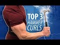 TOP 3 HAMMER CURLS - Bicep/Brachialis Development