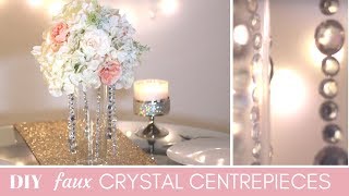 DIY Wedding: FAUX CRYSTAL CENTREPIECES tutorial | Inexpensive &amp; Easy