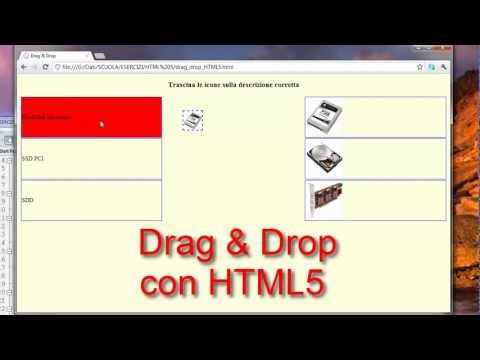 Corso HTML 5 ITA - 9 (drag & drop) 1 di 3