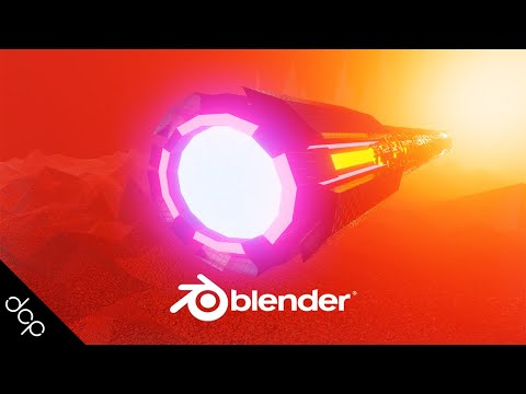 Blender 2.8 - Sci-Fi Ship - [ Check description for link to full tutorial ]