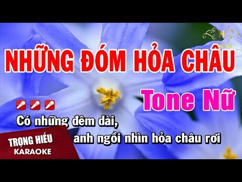 Karaoke Những Đóm Mắt Hỏa Châu Tone Nữ Nhạc Sống | Trọng Hiếu