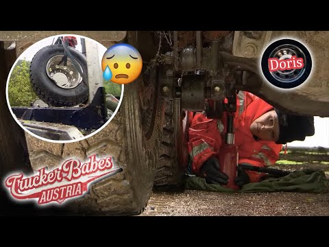 Oh dear, the truck is brand new! 😰 Flat tire in the forest | Trucker Babes Austria | ATV