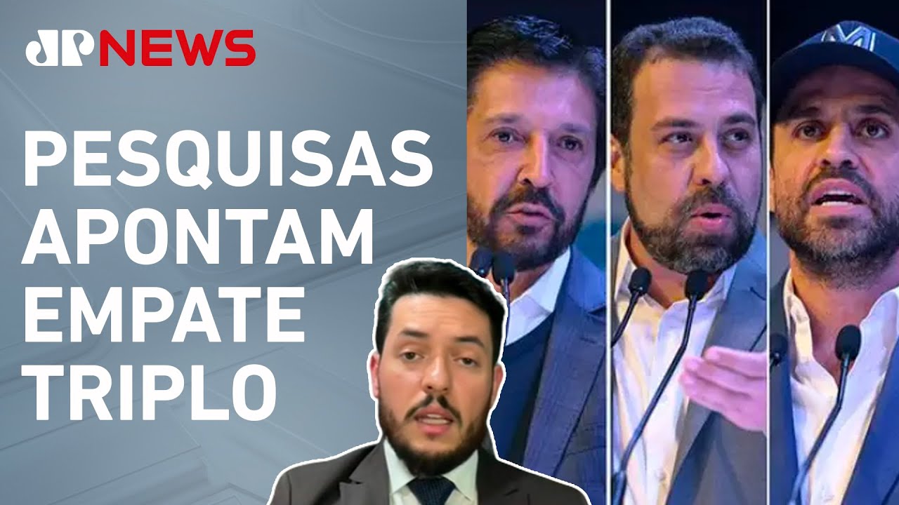 Nunes, Boulos e Marçal seguem empatados: Quem leva prefeitura de SP? Diego Tavares analisa
