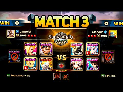 GLORIOUS vs JANZELOT. SWC2022 Europe Preliminary (BO5) - Summoners War