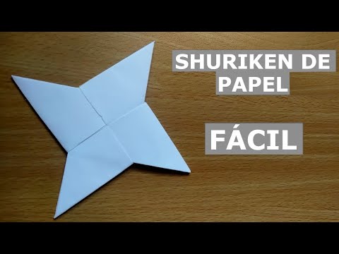 Como hacer una estrella ninja de papel (SHURIKEN)
