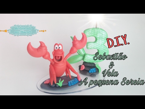 DIY - Sebastião | A Pequena Sereia completo [Biscuit]