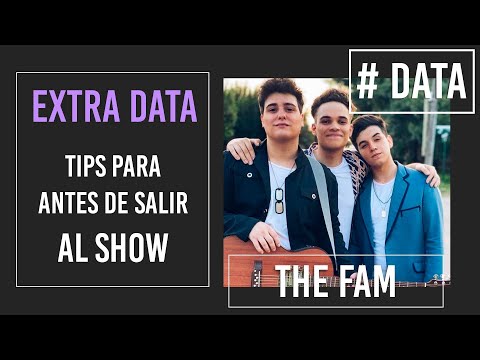 THE FAM video Tips antes de salir al show - # DATA / 2021