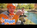 Blippi Goes Fishing Blippi Kids Songs Moonbug Kids