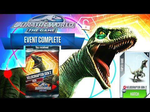 GEN 2 FURY PACK SUPER RARE 999+ UNLOCK VELOCIRAPTOR GEN 2 | JURASSIC WORLD THE GAME