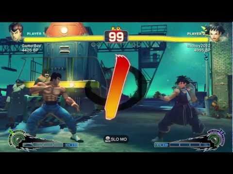 GamerBee [Fei] vs badboy2012 [Makoto] SSF4 Japanese Online Ranked Matches - Xbox Live