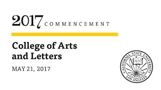 Ceremony 6  ǀ  6 p.m.  ǀ  College of Arts and Letters