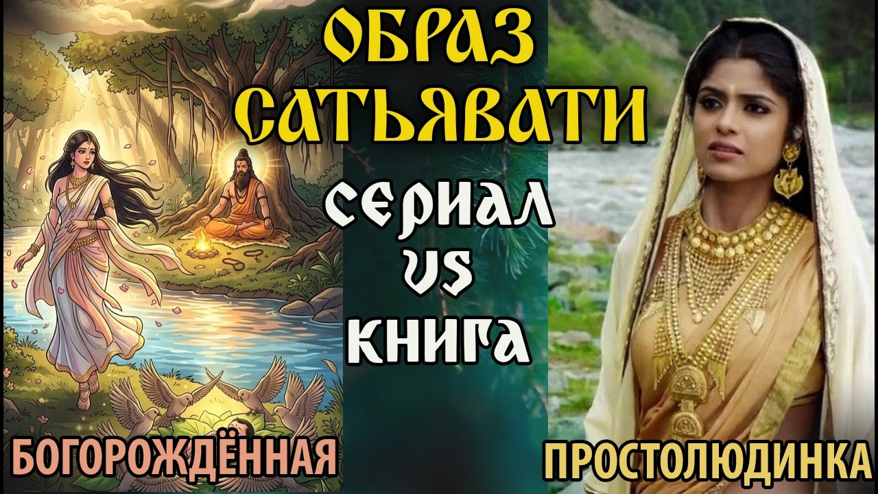 Образ Сатьявати в книге и в сериале. Видео - обзор сюжета эпоса.
