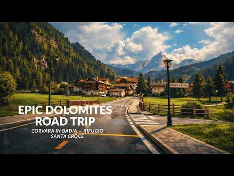 Corvara in Badia ⛰️ | One of the Most Beautiful Dolomites Mountain Roads 🇮🇹 | Scenic Drive 4K