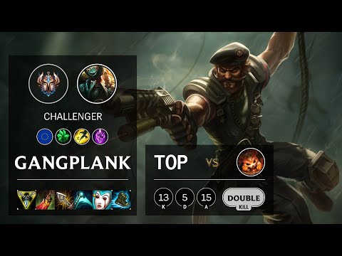 Gangplank Top vs Gnar - EUW Challenger Patch 10.13