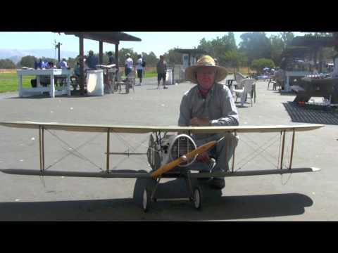 BRISTOL RC FIGHTER PLANE. BUILT BY LYNSEL MILLER. A FILM BY JIM CAPARELLI