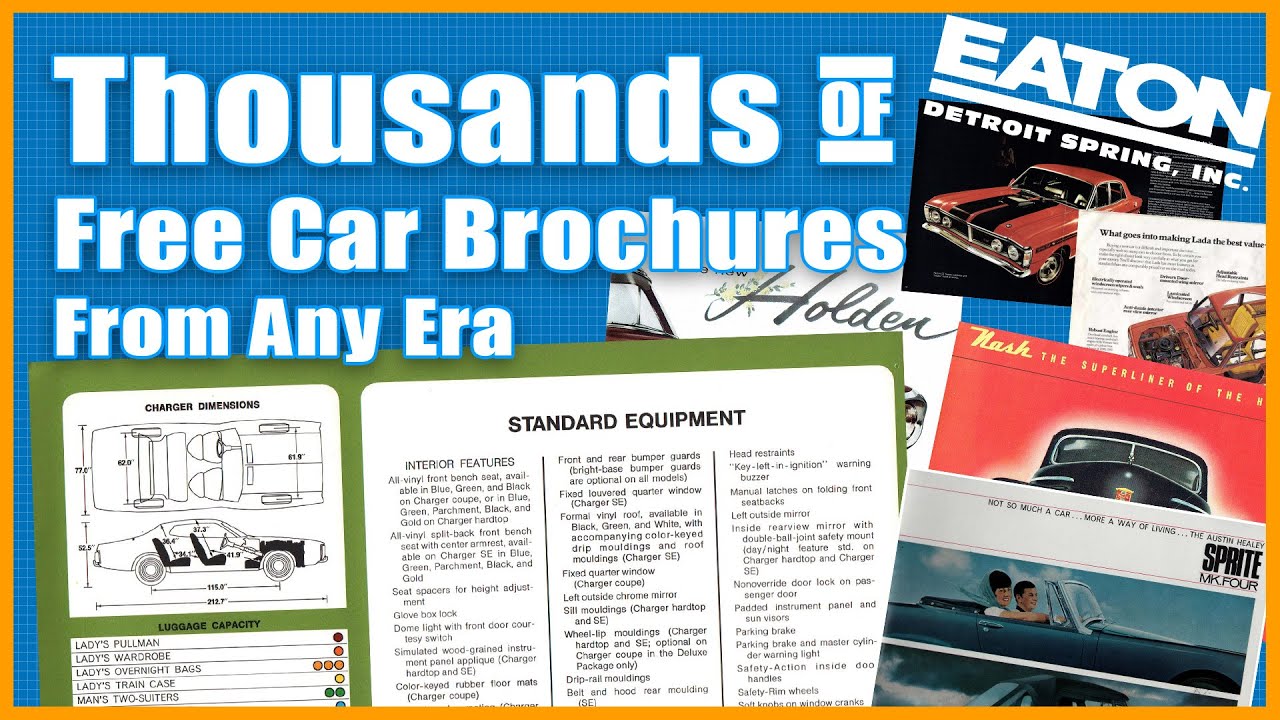 Where To Find All The Classic Car Brochures You Could Ever Want