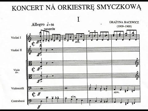 Grażyna Bacewicz - Concerto for String Orchestra