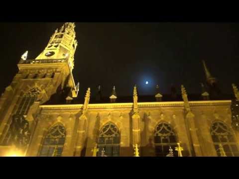 sfeerlicht rond kerk en slot in schagen