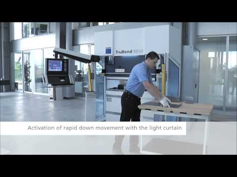 TRUMPF bending: TruBend Series 5000 - How the light curtain works