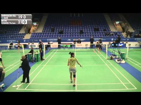 Badminton - Elin Svensson vs Chang Ya Lan (WS, Qualifier) - Swedish Masters 2016