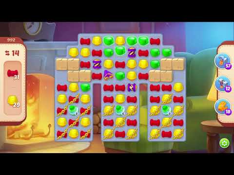 Homescapes 992 Level - 16 moves - NO BooSTERS