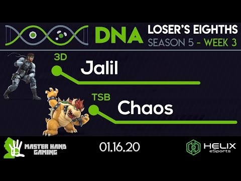 DNA S5:W3 - 3D | Jalil (Snake) Vs. TSB | Chaos (Bowser) - L Eighths