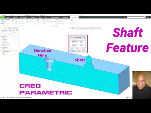 Creo Parametric - Shaft Feature - Pro/ENGINEER Obsolete Features