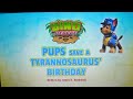 Dino Rescue Pups Save A Tyrannosaurus Birthday Title Card