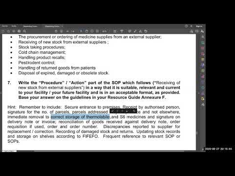 Standard operating procedures