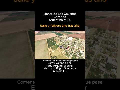 Monte de Los Gauchos, Cordoba desde el Microsoft Flight Simulator #montedelosgauchos #cordoba #msfs