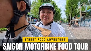 FIRST TIME ON A MOTORBIKE TOUR IN HO CHI MINH CITY VIETNAM | STREET FOOD ADVENTURE!