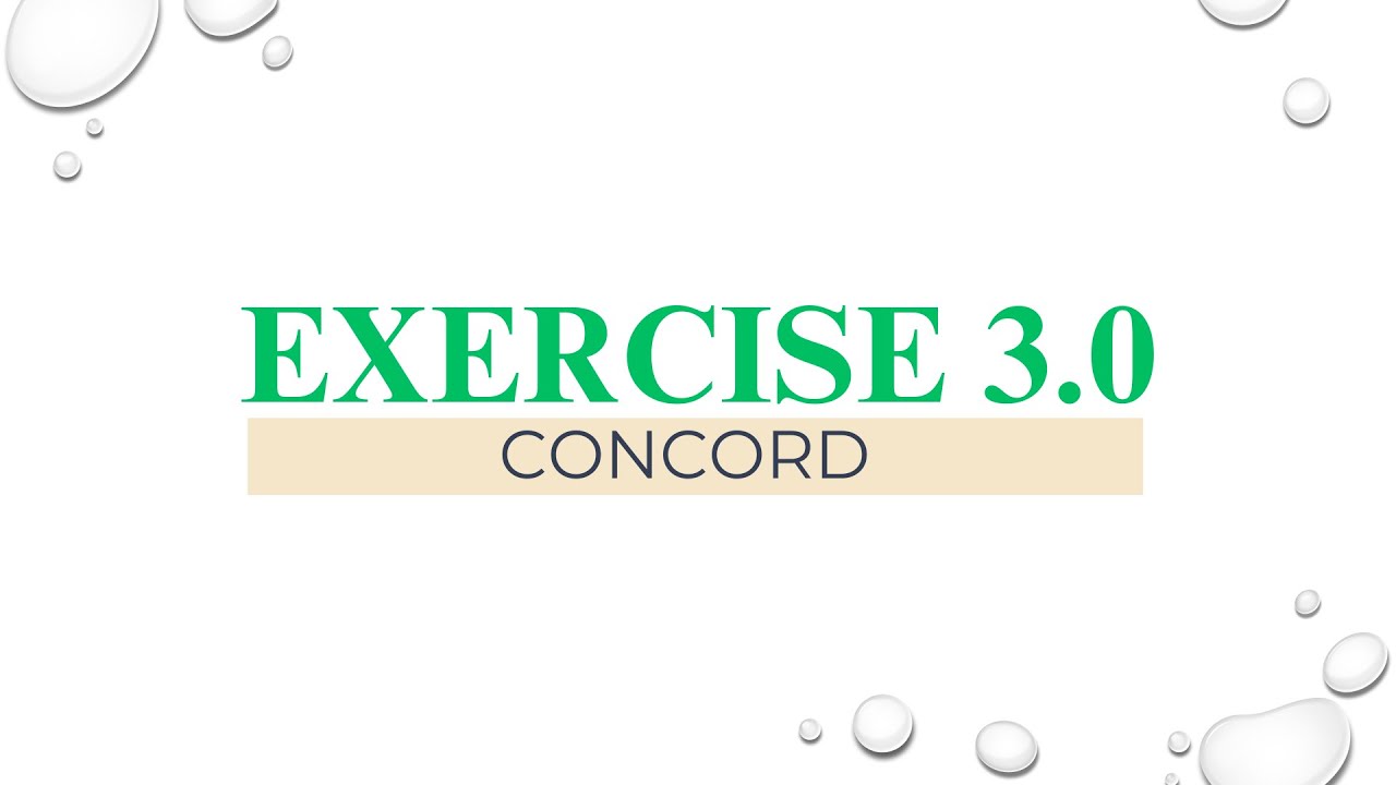 Exercise 3 - Concord