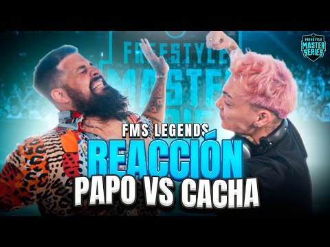 THE BATTLE THAT REVIVED FREESTYLE | CACHA'S REACTION TO PAPO VS CACHA | #FMSLEGENDS #FMSARGENTINA