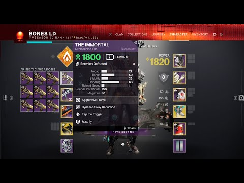 Destiny 2 - Trials Of Osiris - Immortal Submachine Gun - Opening 10 -  What's the best roll PVP/PVE?