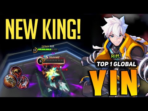 Yin New King! Perfect Rotation Gameplay [ Top 1 Global Yin Best Build ] Riff. - Mobile Legends