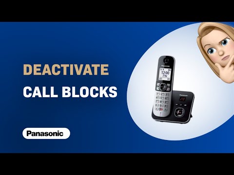 Wie deaktiviere ich Anrufsperren auf Panasonic KX-TG6861?