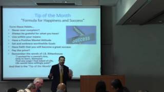 Tip of the Month "Formula for Happiness and Success" by Dennis Henson