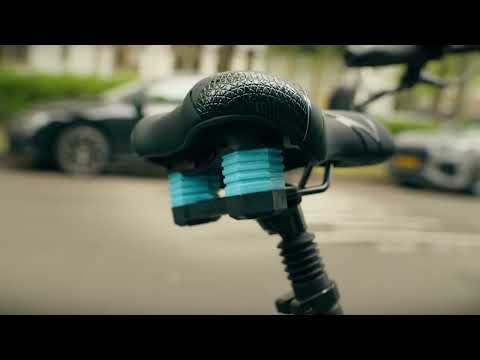 Voltano Fietszadel Essence - Zwart - Unisex - Breed - Gel Zadel