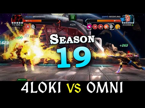 Alliance War: 4L0ki -vs- OMNI | Season 19, War 1 | Marvel Contest of Champions